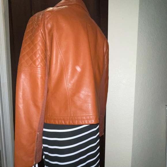 NY Co Faux-Leather Jacket - Make offer - Picture 4 of 9